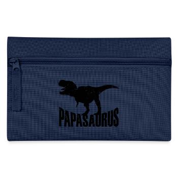 Papasaurus Cooles & Lustiges Vatertagsgeschenk für Papa - Federtasche - Navy - Vorne
