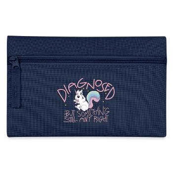 Diagnostizierte - Federtasche - Navy - Vorne