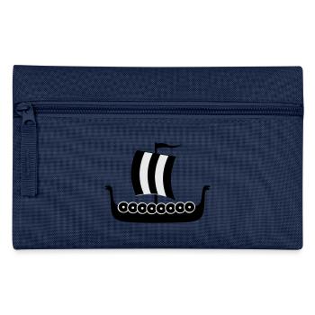 wikingerschiff_vektor - Federtasche - Navy - Vorne