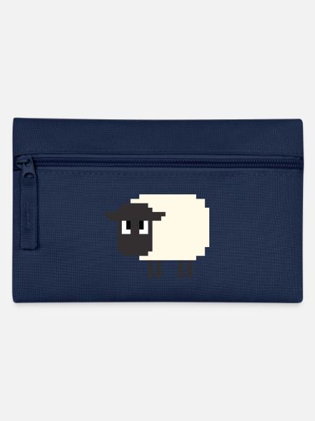 8 Bit Schaf - Federtasche - Navy