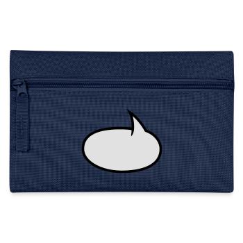 Two-tone comic bubble - Pencil Case - navy - Front