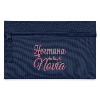 Hermana de la Novia Bride's Sister Wedding Party - Pencil Case - navy - Front