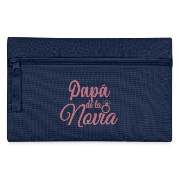 Papa de la Novia Bride's Father Wedding Gift - Pencil Case - navy - Front