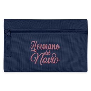Cadeau de mariage frère du marié Hermano del Novio Groom - Trousse - marine - Devant