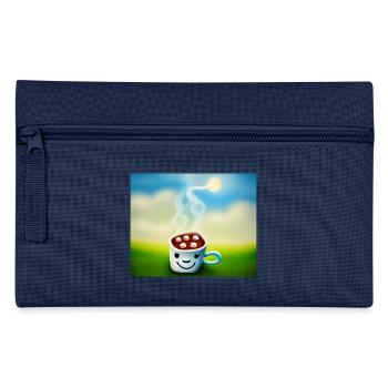 Autistic Art – sun-kissed coffee - Pencil Case - navy - Front