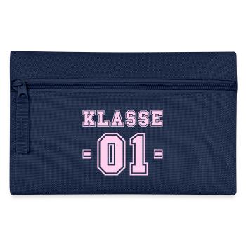 KLASSE 1 - Einschulung Schulkind Erstklässler - Federtasche - Navy - Vorne