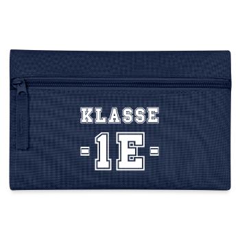 KLASSE 1E - Einschulung Erstklässler Klasse 1 - Federtasche - Navy - Vorne