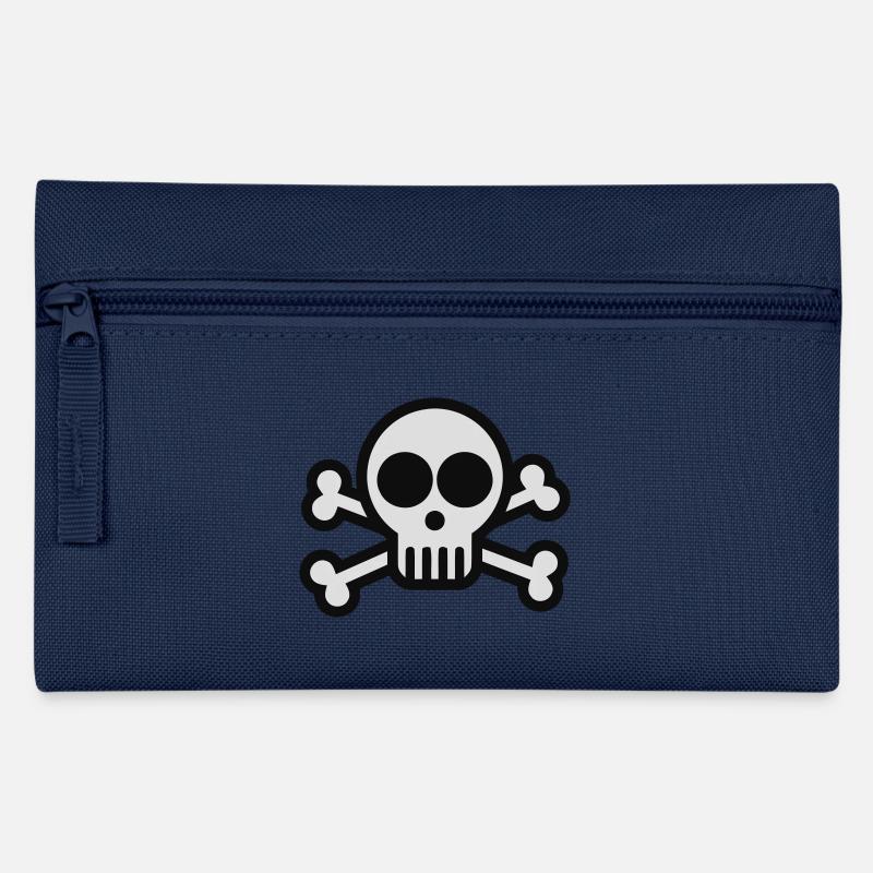 Crâne et os croisés de pirate - Trousse - marine