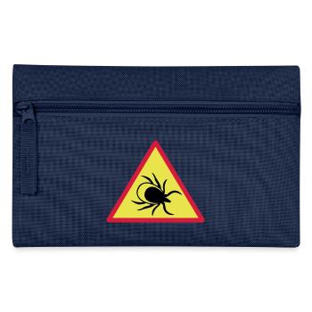 Attention ticks - Pencil Case - navy - Front