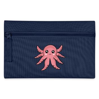 Kawaii Octopus Kawaii Girl Kawaii Manga - Pencil Case - navy - Front