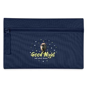 Schaf gute Nacht Schlafshirt - Federtasche - Navy - Vorne