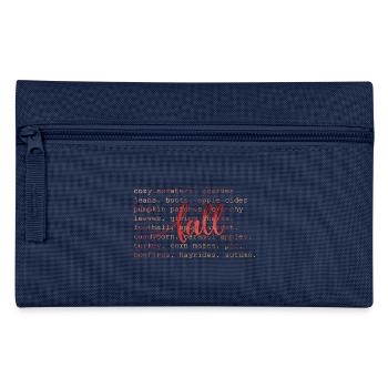 Herbst Vibes Kalligraphie Autumn Vibes Calligraphy - Federtasche - Navy - Vorne