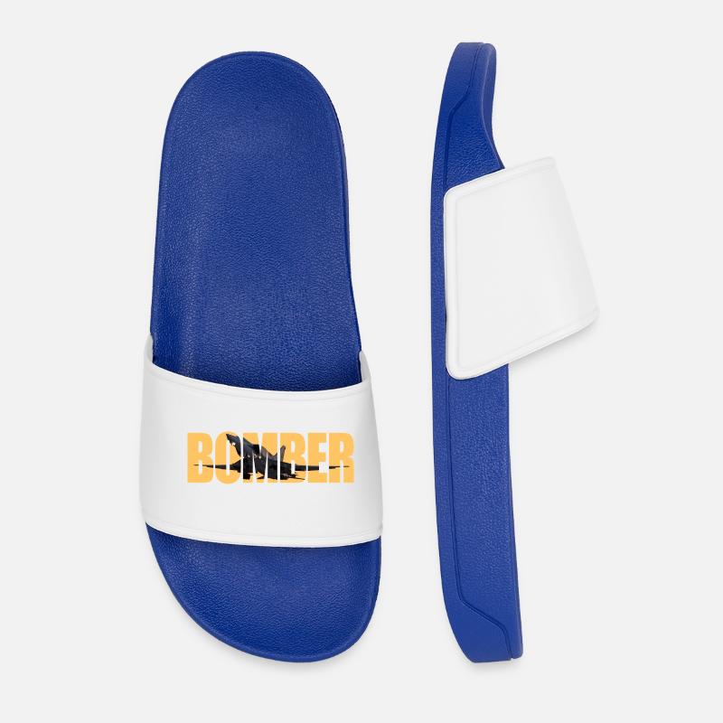 Bomber Tu-22 M3 - Men’s Pool Sliders - royal blue