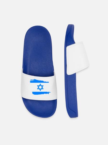 Israel Flagge Fahne Israel Jerusalem Davidstern - Männer Badelatschen - Königsblau