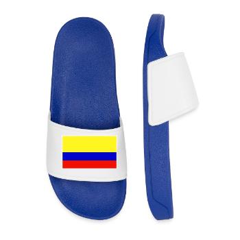 Colombia Flag Classic Frame - Männer Badelatschen - Königsblau - Vorne