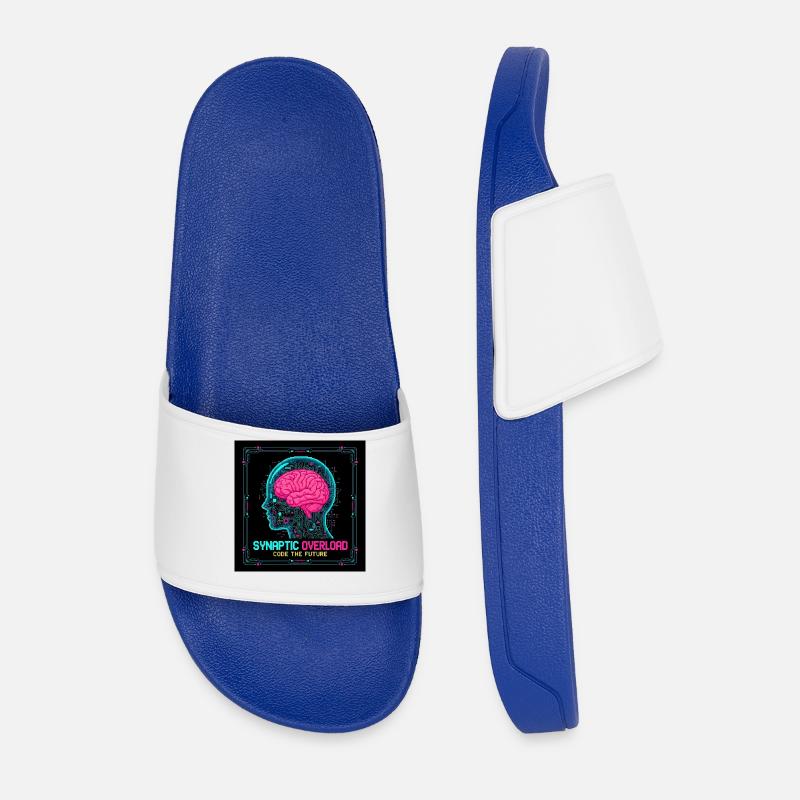 Synaptic Overload Neon Brain - Männer Badelatschen - Königsblau