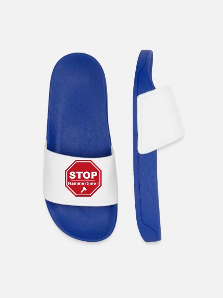 Stop Hammertime - Men’s Pool Sliders - royal blue