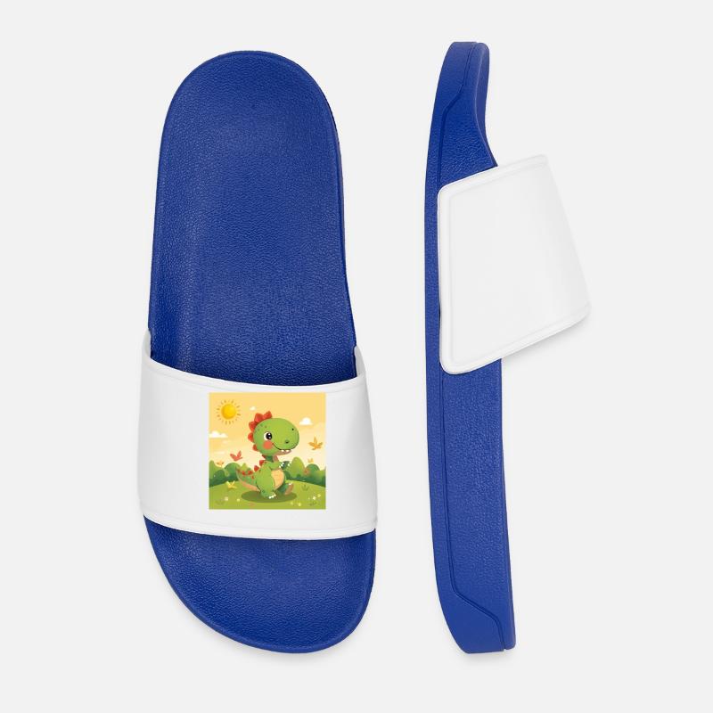 small dino - Men’s Pool Sliders - royal blue