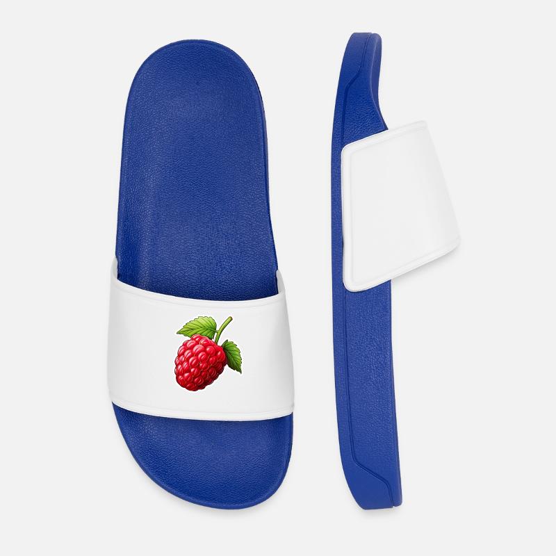 Raspberry single - Men’s Pool Sliders - royal blue