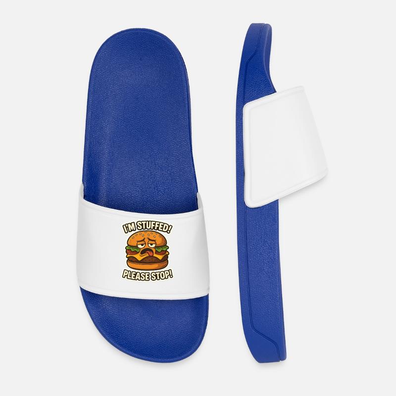 Ich bin gefüllter Hamburger - Männer Badelatschen - Königsblau