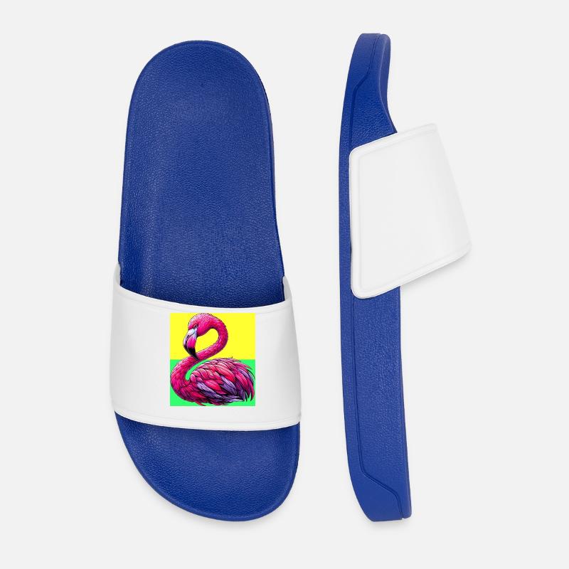 Flamingo - Männer Badelatschen - Königsblau