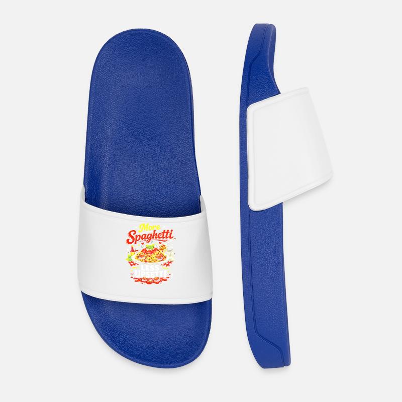 More Spaghetti Less Upsetti - Männer Badelatschen - Königsblau