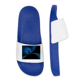 Abstraction - Claquettes Homme - bleu roi - Devant