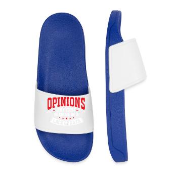 Coder Programmer GPT - Men’s Pool Sliders - royal blue - Front