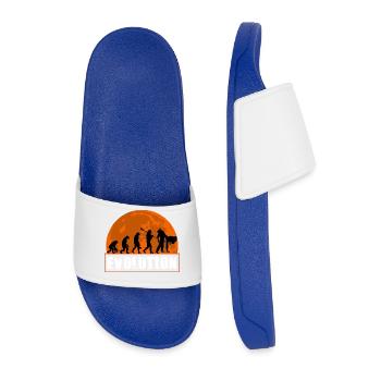 Judo Évolution Amateur d’arts martiaux Joueur de judo - Claquettes Homme - bleu roi - Devant