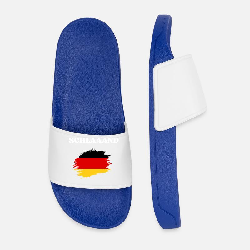 SCHLAAAND - Männer Badelatschen - Königsblau