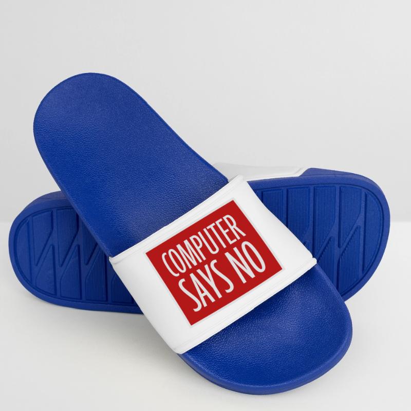 Computer Says No Funny Programmer Nerd Technique Men’s Pool Sliders