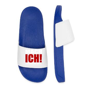 Mach ich aber jetzt nicht - Männer Badelatschen - Königsblau - Vorne