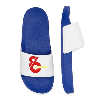 Vienne 86 logo - Men’s Pool Sliders - royal blue - Front