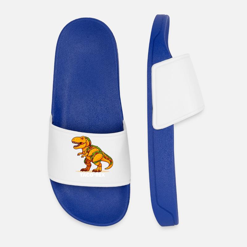 T-Rex Taco-Dino - Männer Badelatschen - Königsblau