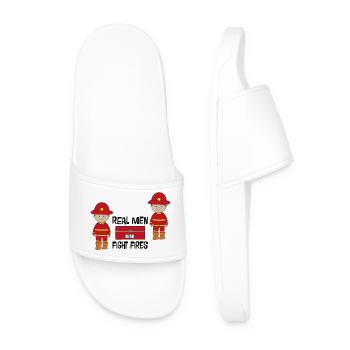 fire Department - Men’s Pool Sliders - white - Front