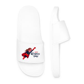 International Women's Day - Men’s Pool Sliders - white - Front