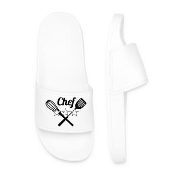 Chef - Men’s Pool Sliders - white - Front