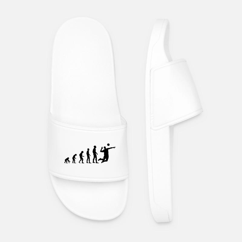 volleyball evolution - Men’s Pool Sliders - white