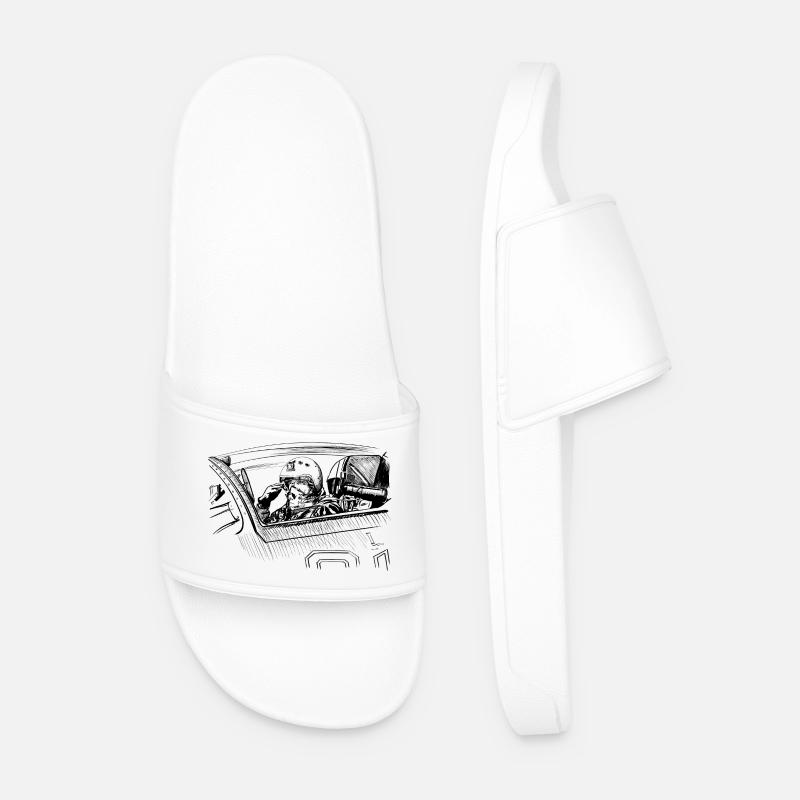 Fighter pilot - Männer Badelatschen - Weiß