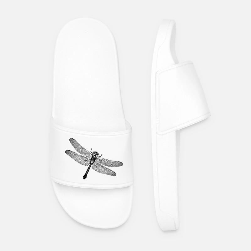 Libelle - Männer Badelatschen - Weiß