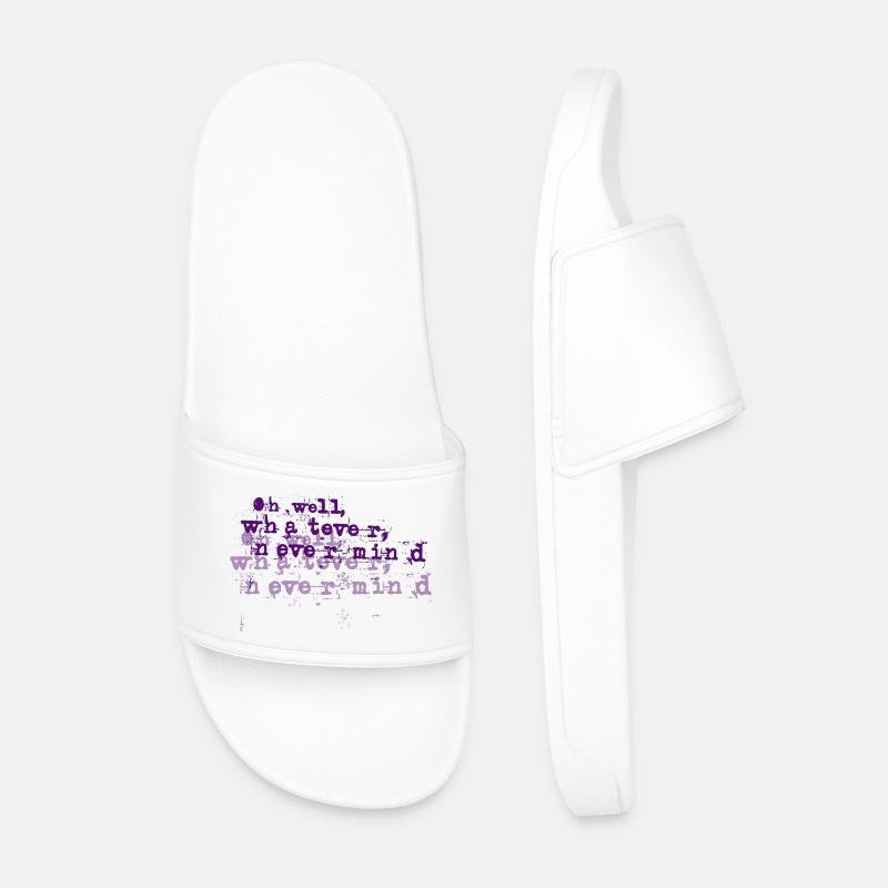 Nevermind - Men’s Pool Sliders - white