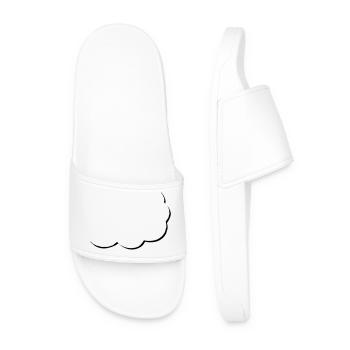 bulle de dialogue | demi-bulle de dialogue | Nuage | Nuage - Claquettes Homme - blanc - Devant