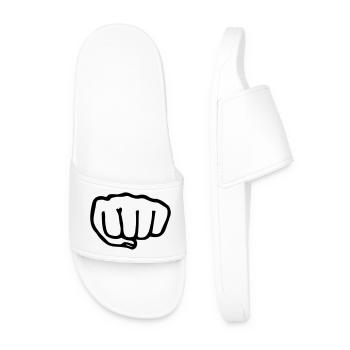 Karaté poing transparent vectra - Claquettes Homme - blanc - Devant