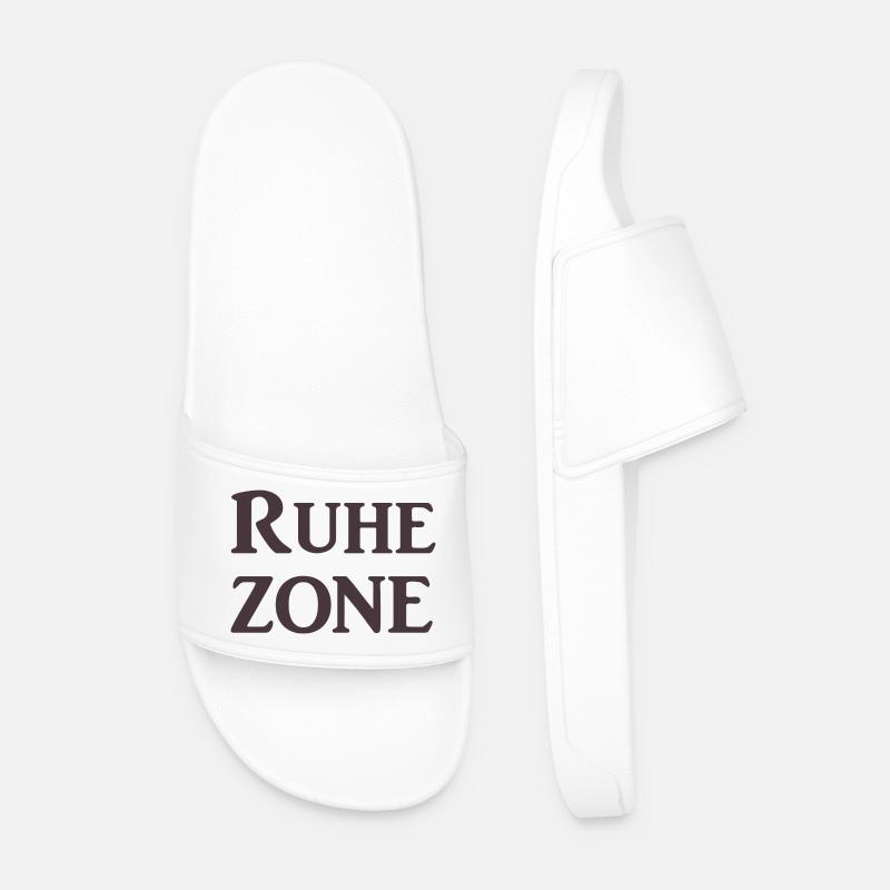 Ruhezone - Männer Badelatschen - Weiß