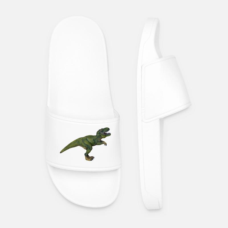 Tom T-Rex - Männer Badelatschen - Weiß