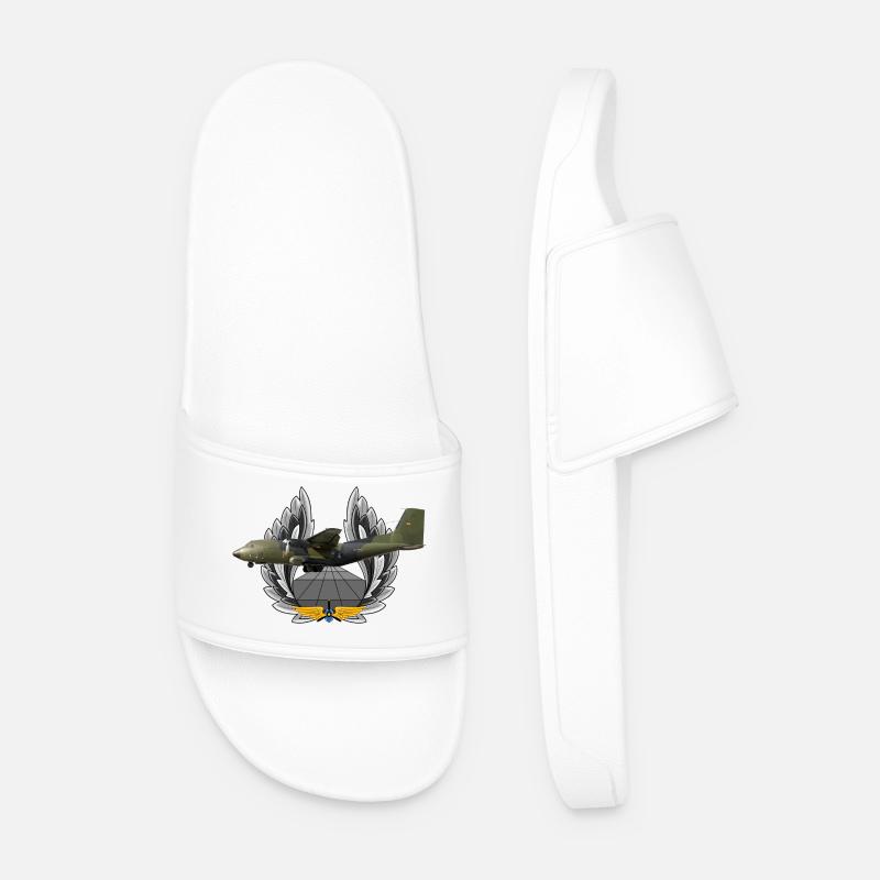 C-160 Transall - Männer Badelatschen - Weiß