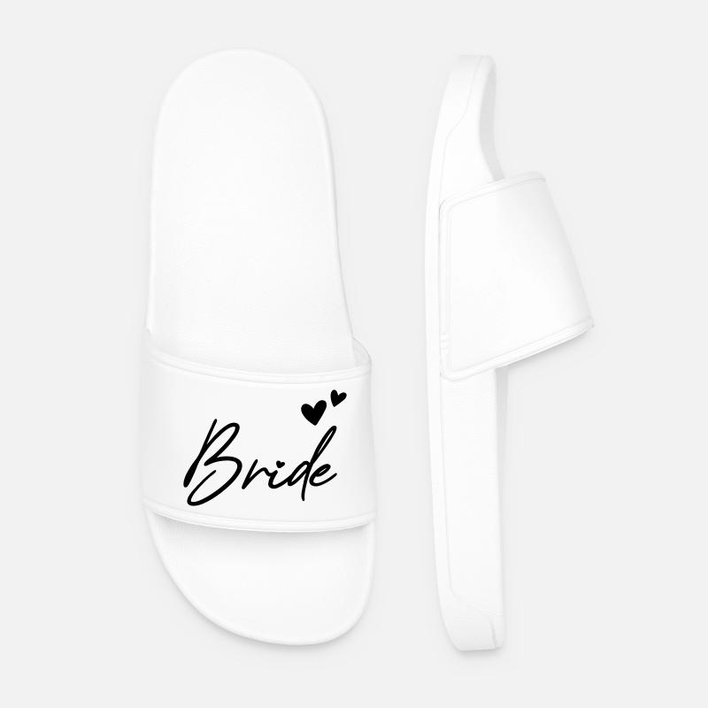 BRIDE Bachelor Party - Men’s Pool Sliders - white