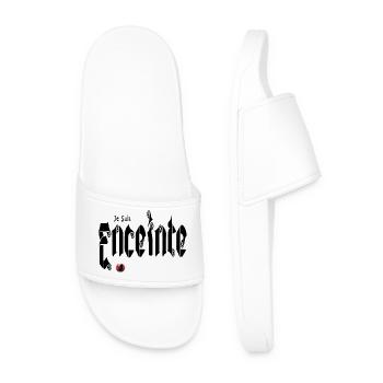 Je suis Enceinte Bébé Grossesse - Claquettes Homme - blanc - Devant