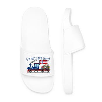 Congratulators med dagen Norway Gifts Railway - Men’s Pool Sliders - white - Front