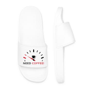 Besoin de café 2 - Claquettes Homme - blanc - Devant